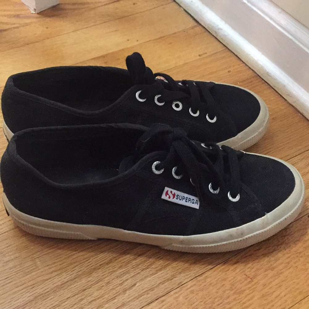 Superga black sneakers